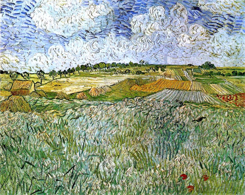 The Plain at Auvers - Van Gogh Painting On Canvas